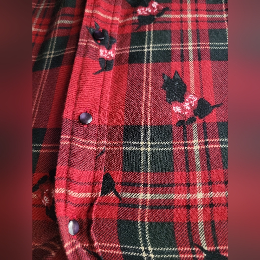 Lauren Ralph Lauren Red Plaid Button Down Shirt - Picture 9 of 12